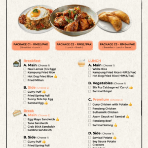 Great Value catering menu: Full Day Buffet C Menu.